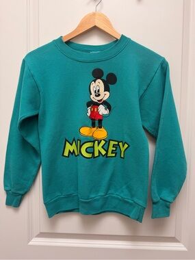 Vintage Disney Kids Mickey Mouse Sweatshirt Size L